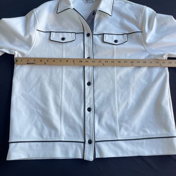 Vintage Blast Womens Jacket Large Button Up Contrast Stitching 90s - Picture 6 of 9